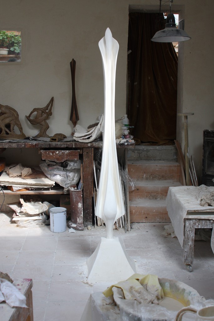 Sculpture plâtre" Yinyang"/Valia