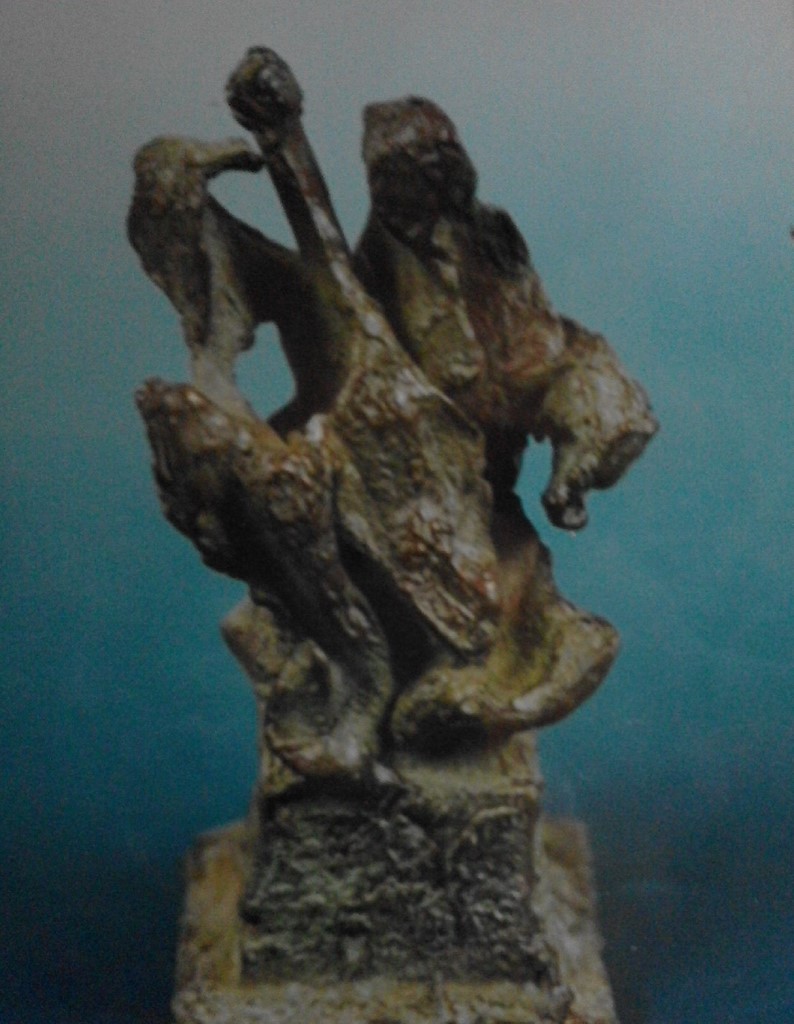 Sculpture bronze"LHomme Musique"/Valia
