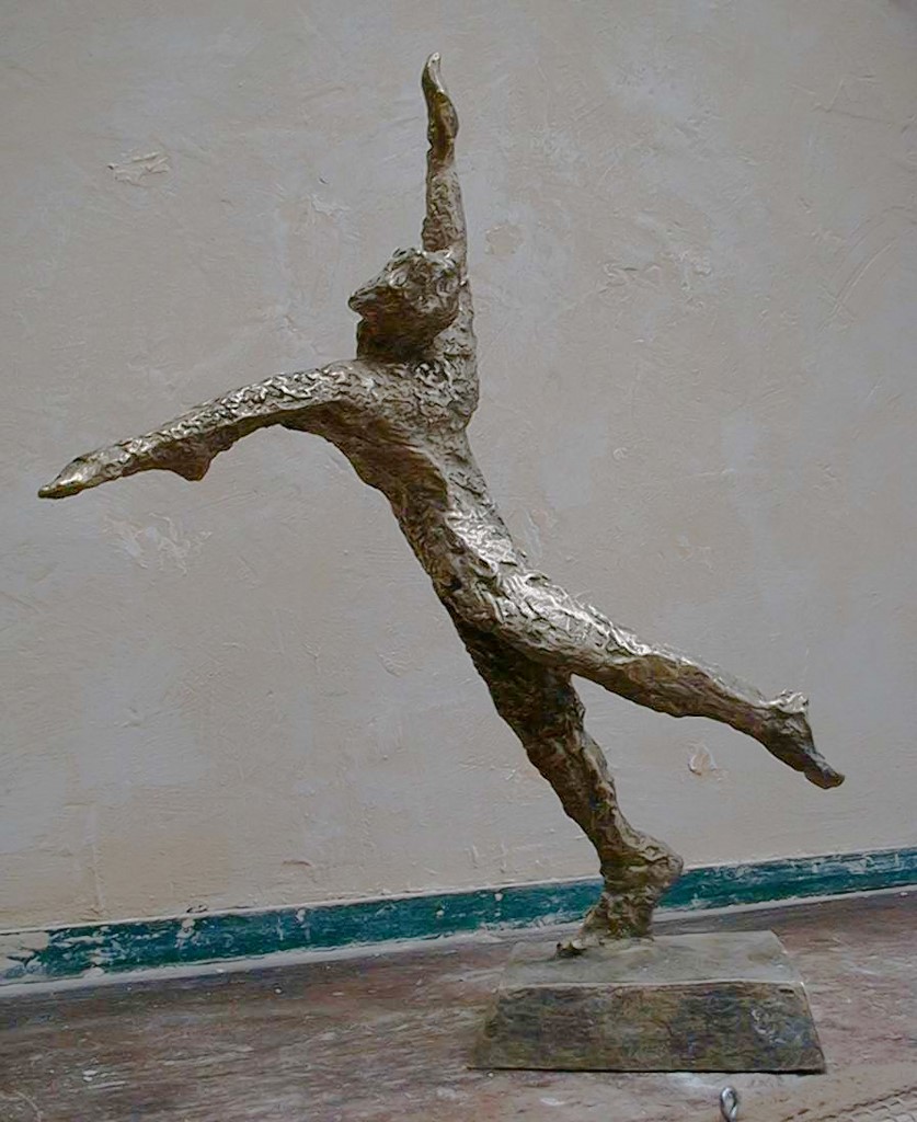 Sculpture bronze 'L'Envolée "/Valia