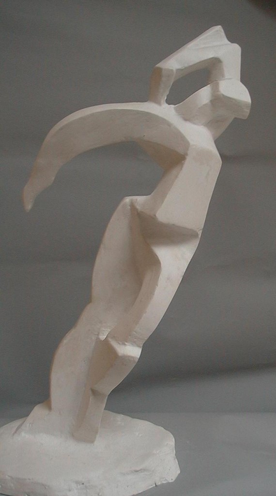 Sculpture plâtre"Equilibre"