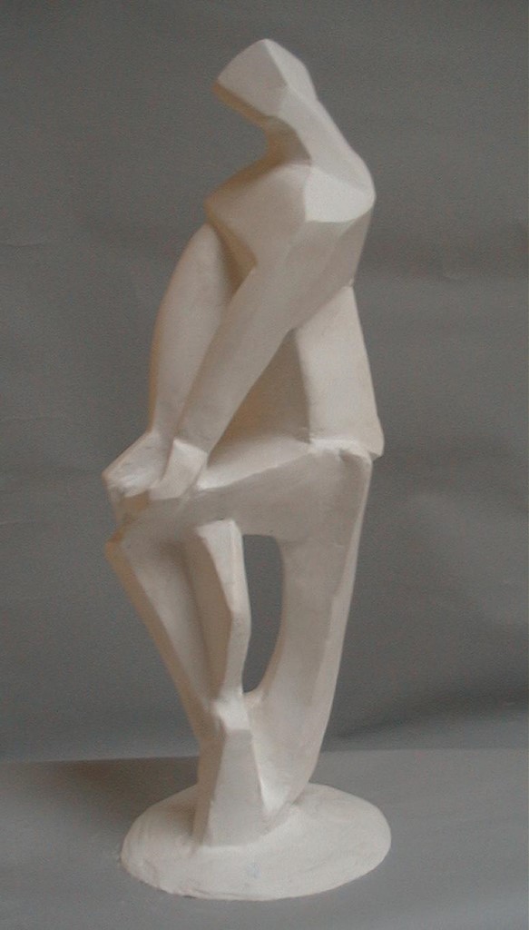 Sculpture plâtre profil "Petrouch"/Valai