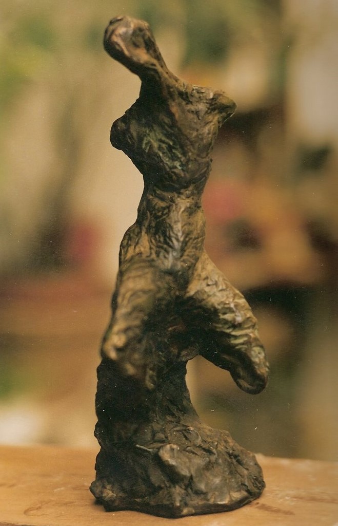 Sculpture bronze"L'homme branche"/Valia