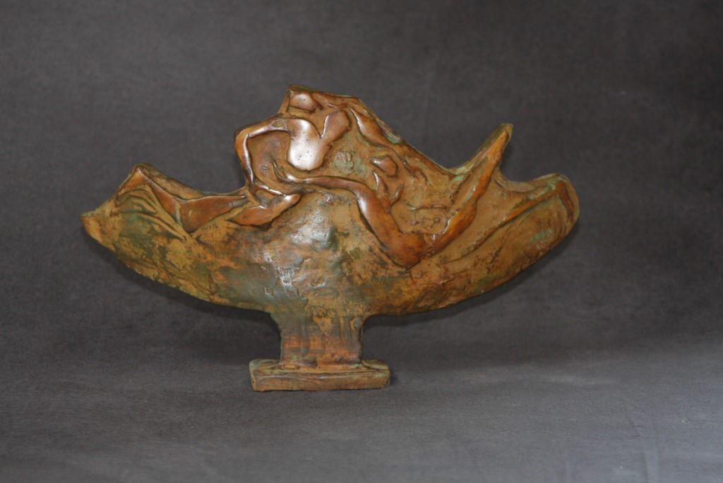 Bas relief bronze"Volages"/Valia